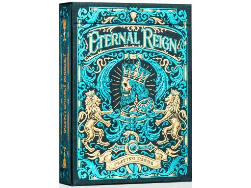 Produced by Riffle Shuffle and designed by Dhamas Adhitya, Eternal Reign Playing Cards will take you back to the medieval times! This deck tells the story of a medieval kingdom that is ruled under the