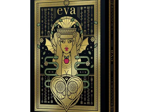 Eva Noire playing cards by Thirdway Industries are designed by Giovanni Meroni and is based on the first edition of Eva playing cards.The Eva Noire deck is a limited edition deck of playing cards and