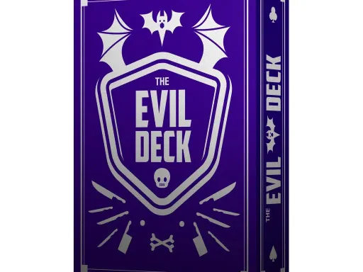 The Evil Deck of playing cards was the very first deck that Giovanni Meroni of Thirdway Industries, designed between 2013 and 2014. This is the Evil Deck V2 edition is a more enhanced version of