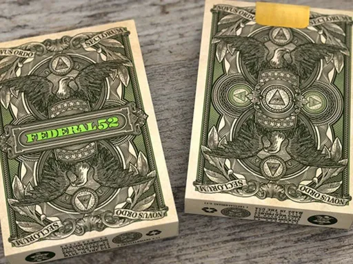 Jackson Robinson's card designing journey all began with the original Federal 52 deck. The Federal 52 Second Edition combines the best elements of the original Federal 52 deck and the artwork from the Reserve Note