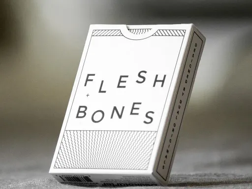 Flesh &amp; Bones is a completely custom, hand illustrated deck of playing cards, designed in London by Dual Originals and produced by DeckStarter.Each card has been rigorously designed to create a unique deck that combines