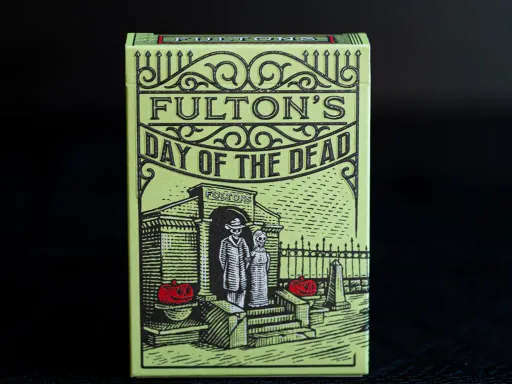 A delayed release for 2023 but Fulton's Day of the Dead Playing Cards are amongst the most limited ever released. Limited to only 699 decks these "glow green" Day of the Dead Playing Cards are