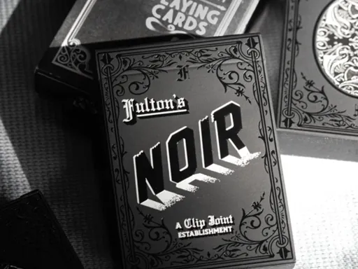 Introducing Fulton's Noir. The long-awaited follow-up to the highly-collectible Clip Joint playing cards released in 2011. No detail was spared on this completely hand-illustrated interpretation of the original.Printed by The U.S. Playing Card Company on