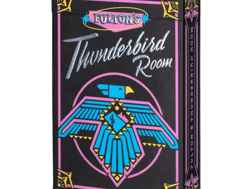 Brad Fulton has once again captivated card enthusiasts with the latest addition to his popular series of Ace Fulton's playing cards: the Fulton's Thunderbird Room Playing Cards. Inspired by the breathtaking Arizona sunsets and a