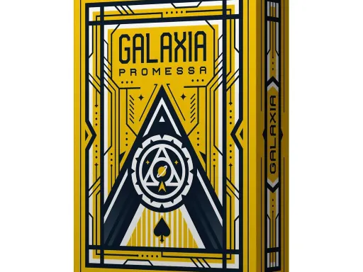 Galaxia Promessa playing cards are part of the Galaxia playing card series inspired by dystopian Sci-Fi novels of the 1950s and 60s, designed by Thirdway Industries.This series tells the story of the "Galaxia Initiative", a