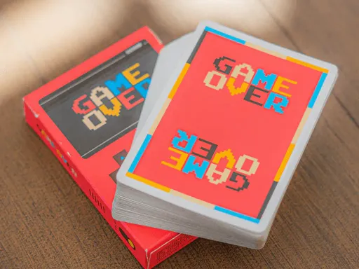 Game Over Playing Cards - Red Thumbnail 1