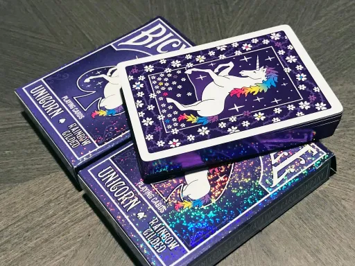 Gilded Bicycle Rainbow Unicorn Playing Cards Thumbnail 1