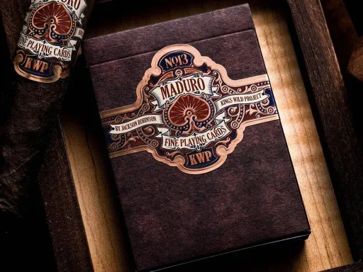 Gold Maduro Playing Cards - 2nd Edition Thumbnail 1