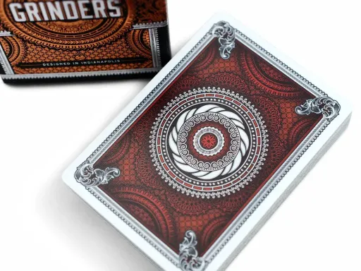 The Grinders playing deck is much more traditional in comparison to some of the more modern playing cards out there, however the intricate shapes and patterns incorporated into the design adds a pleasant twist to