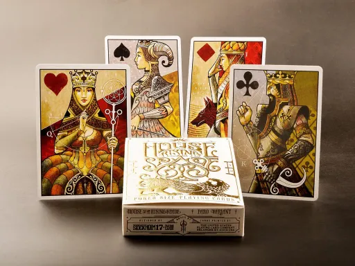 Created by Requiem Team and designed by Stockholm 17, The House of the Rising Spade is a place built for your imagination: an esoteric realm full of mysteries built, an unusual and intriguing deck for