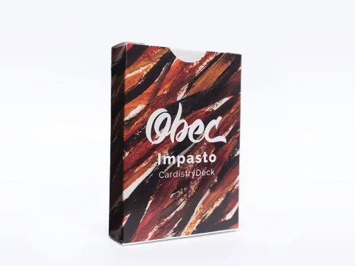 The first deck by Cardistry brand Obec Studio, Impasto is a gorgeous piece of artwork. The design was inspired by historical painters who transformed classic European art. The back design are beautiful brush strokes with