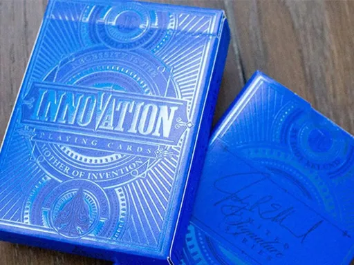 A SPECIAL EDITION of the highly sought after Innovation Playing Cards. Created by Jody Eklund and printed by Legends Playing Card Company, this would be the deck that you might want to get your hands