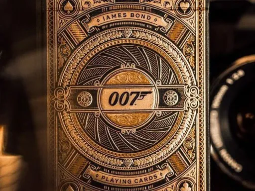 James Bond 007 Playing CardsThe James Bond Playing Cards by theory11 are just another example of brilliant craftsmanship paired with elegance. Inspired by iconic 007 films over the past six decades the James Bond Playing