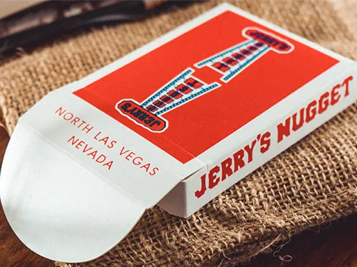 OH YES THE MOST ICONIC POPULAR AND HYPED UP PLAYING CARD DECKS ARE NOW AVAILABLE FOR EVERYONE. Once sold for $500 on our website the all NEW RED "VINTAGE" feel Jerry's Nuggets Playing Cards can