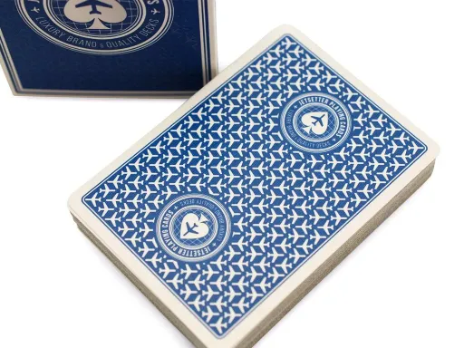 Another martini, please, stewardess!Relive the glory days of early business travel as seen in Mad Men and Pan Am with this vintage-themed deck from Expert Playing Card Company.Designed by Paul Ruccio, these classy cards include