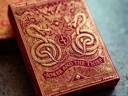 Joker and the Thief create some of the best luxurious playing cards and the New blood Red Edition of the Joker and the Thief playing cards is one of them.With upgraded tuck box embossing and