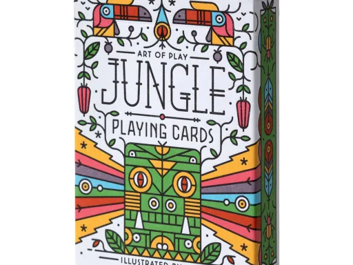 This striking deck draws on the vibrant imagery of southern Africa and the richness of Zulu culture for a one-of-a-kind gaming experience. Featuring custom art by the South African artist Muti, these cards celebrate a