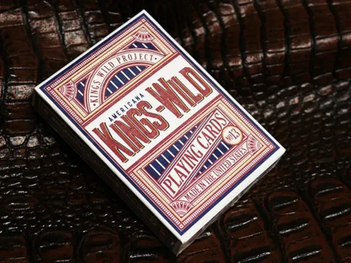 A limited edition run of 1500 decks the Kings Wild Americanas Murphy's Magic Limited Edition includes an exclusive tuck case that salutes the partnership between Murphy's Magic and Kings Wild, using Murphy's blue as the