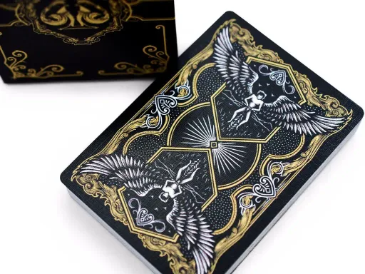 Featuring a gorgeous gold-and-black color scheme, Legacy Limited Edition Playing Cards is a deck that will make for an unforgettable magic or cardistry performance - or a memorable, high-class poker night. The card backs and