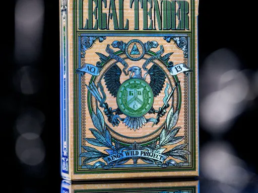 Legal Tender playing cards by Kings Wild Project are one of the most beautiful and premium quality playing cards available on sale today! Jackson Robinson's designs make the Legal Tender playing cards amongst the best