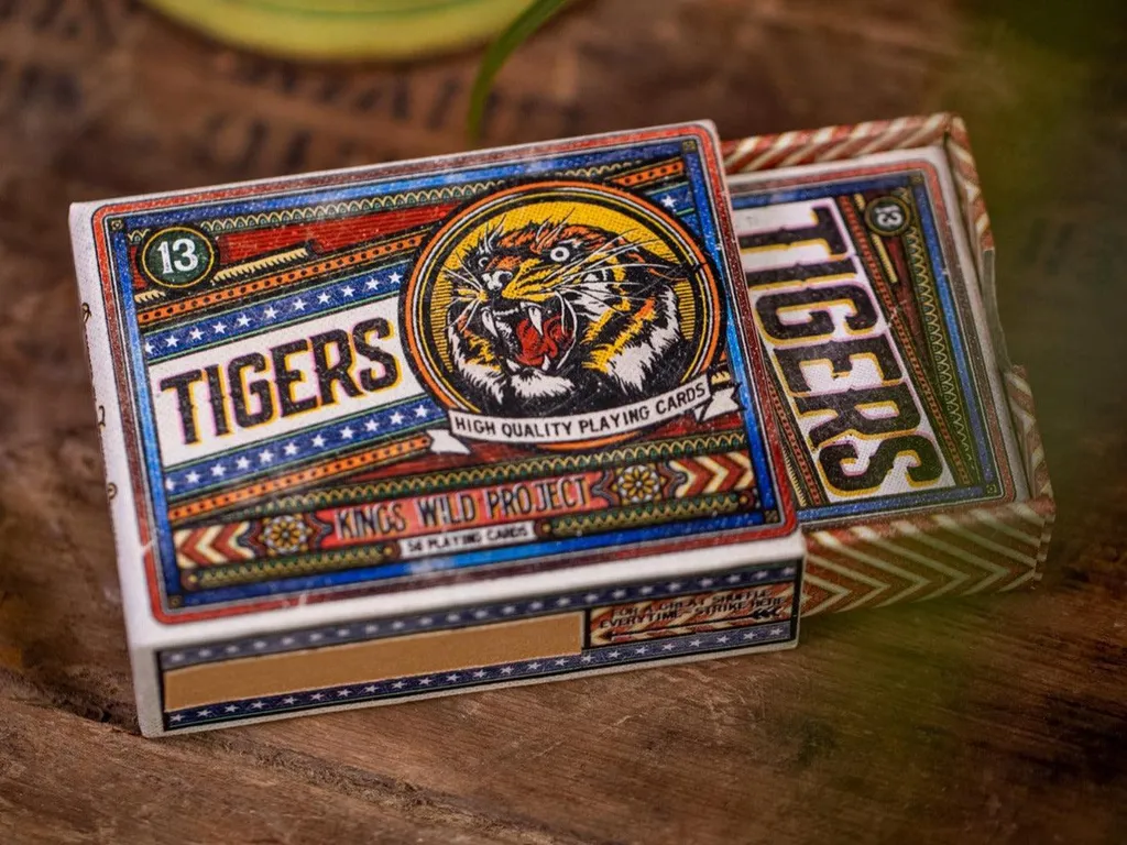 Limited Edition Tiger V2 - Matchbox Playing Cards by Kings Wild Projects 1