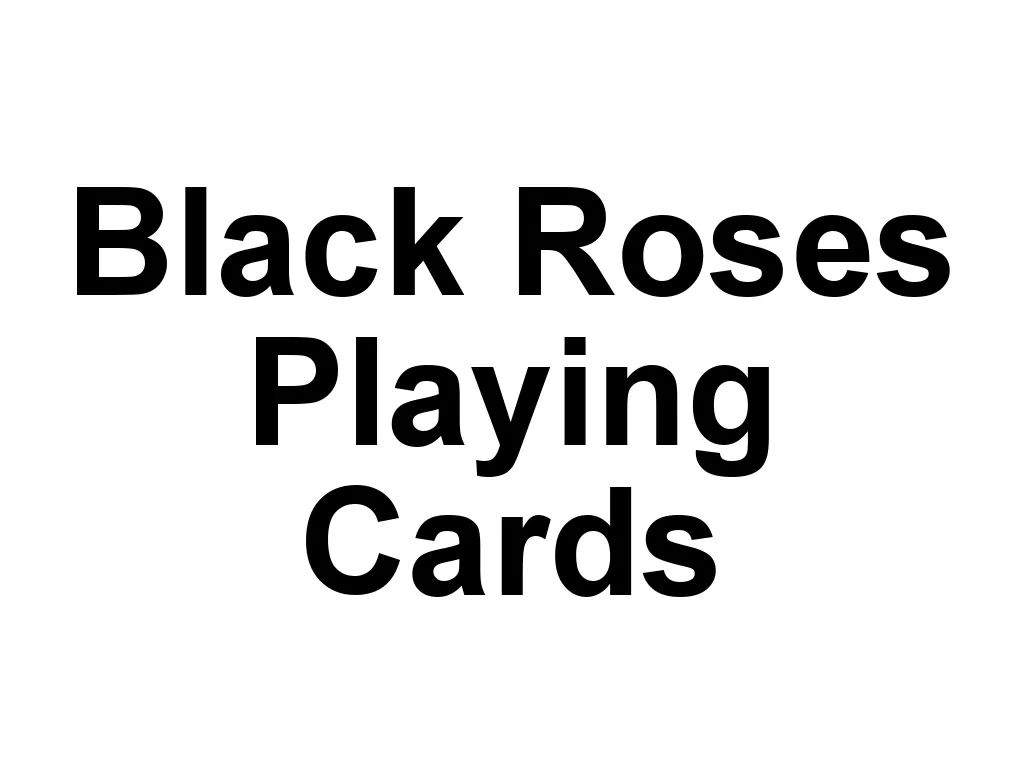 Black Roses Playing Cards is a brand that combines classic elegance with modern design. Founded by magician Daniel Schneider, Black Roses offers a range of beautifully crafted decks that are both visually striking and perfect