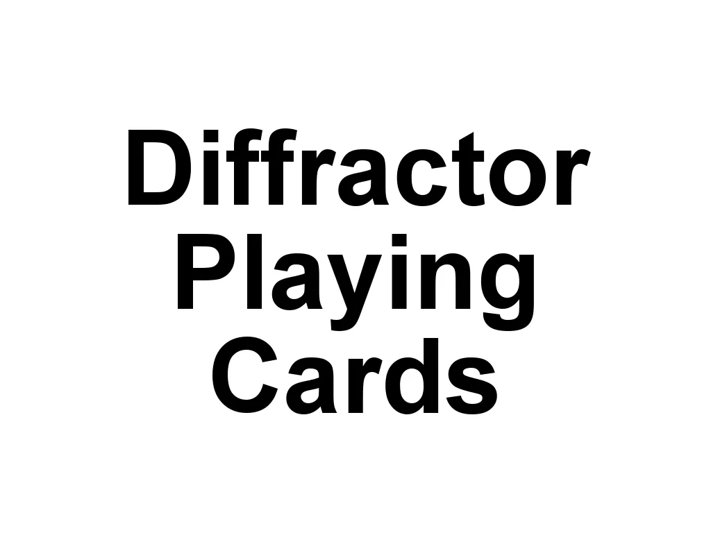 Diffractor Playing Cards offers decks that feature unique holographic and optical designs. Their products are known for their eye-catching visuals and high-quality construction, making them a favorite among collectors and enthusiasts.