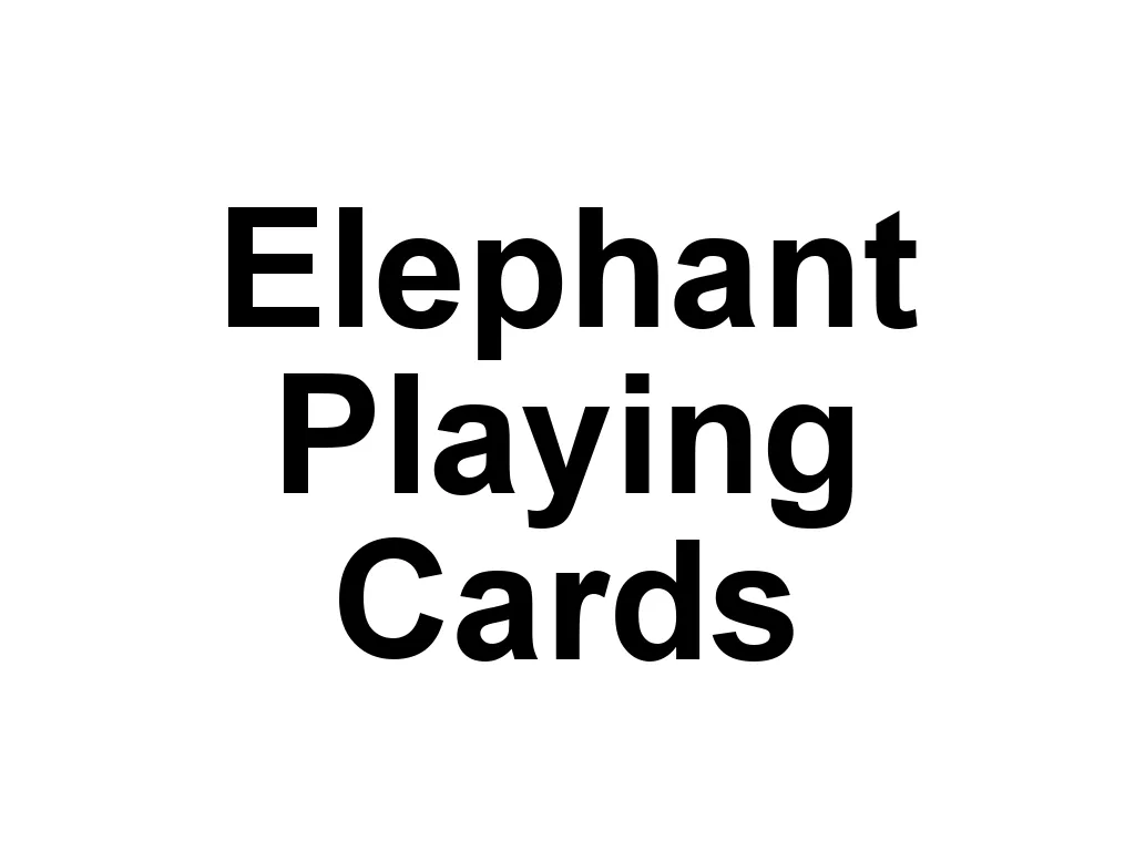 Elephant Playing Cards is a brand known for its innovative designs and high-quality materials. Their decks often feature unique themes and artistic illustrations, making them a popular choice among collectors and enthusiasts.