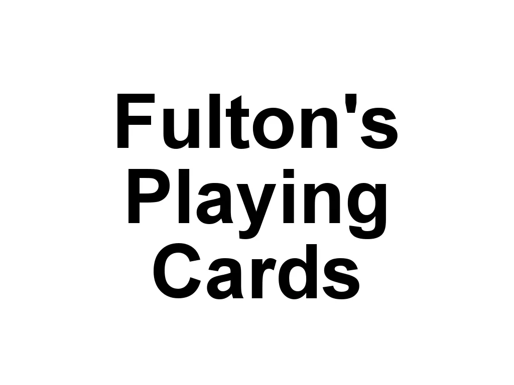 Fulton's Playing Cards is a brand known for its vintage-inspired designs and high-quality craftsmanship. Each deck is crafted with attention to detail, offering both visual appeal and excellent handling for cardists and magicians.