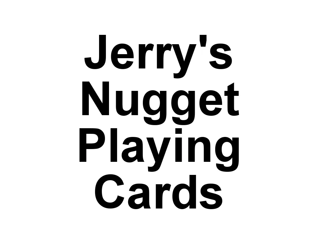 Jerry's Nugget Playing Cards is a legendary brand known for its iconic deck design and superior handling. Originally produced in the 1970s, Jerry's Nugget decks have become a coveted item among collectors and cardists for