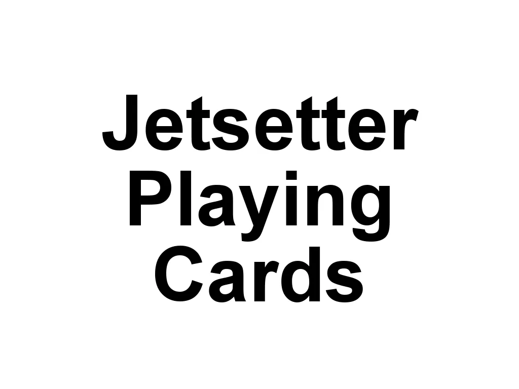 Jetsetter Playing Cards is a brand that creates aviation-themed playing cards. Their designs often feature vintage and modern aircraft, appealing to aviation enthusiasts and card collectors alike.