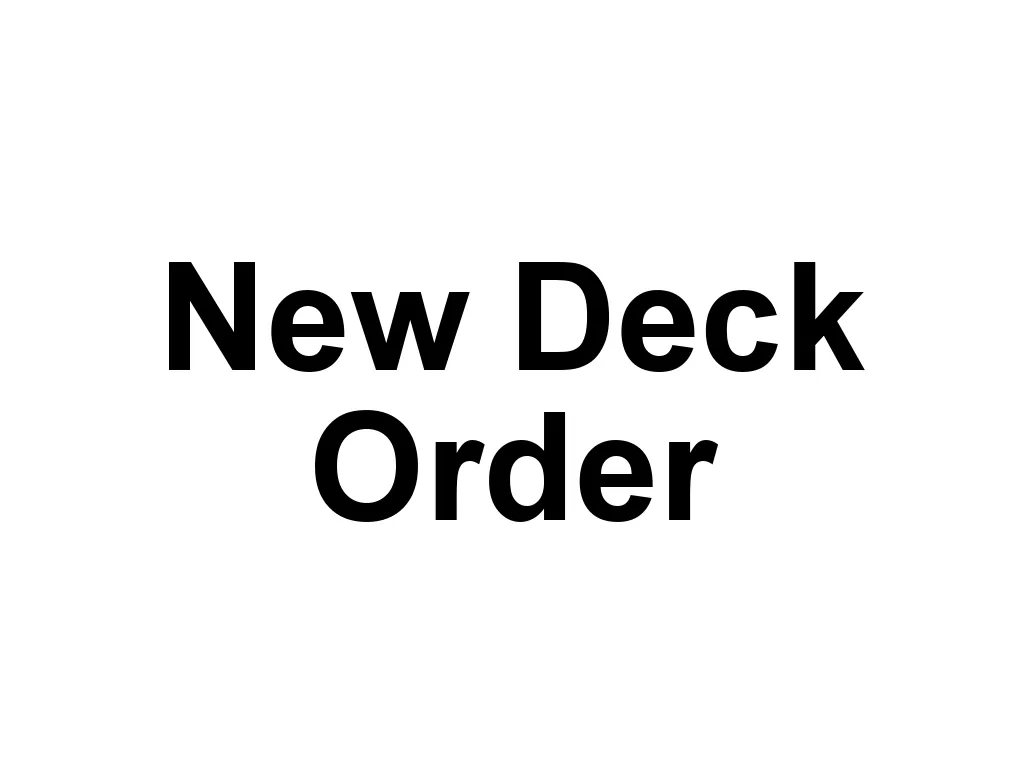 New Deck Order is a brand that creates innovative and high-quality playing cards. Their designs often feature modern aesthetics and unique concepts, making their decks a popular choice among cardists and collectors.