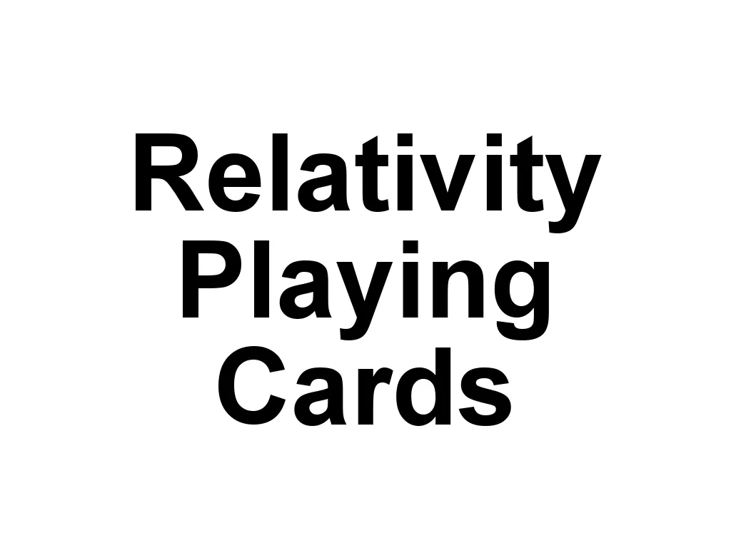 Relativity Playing Cards is a brand that creates artistically designed playing cards. Their products often feature intricate illustrations and unique themes, making them a favorite among collectors and enthusiasts who appreciate high-quality craftsmanship.