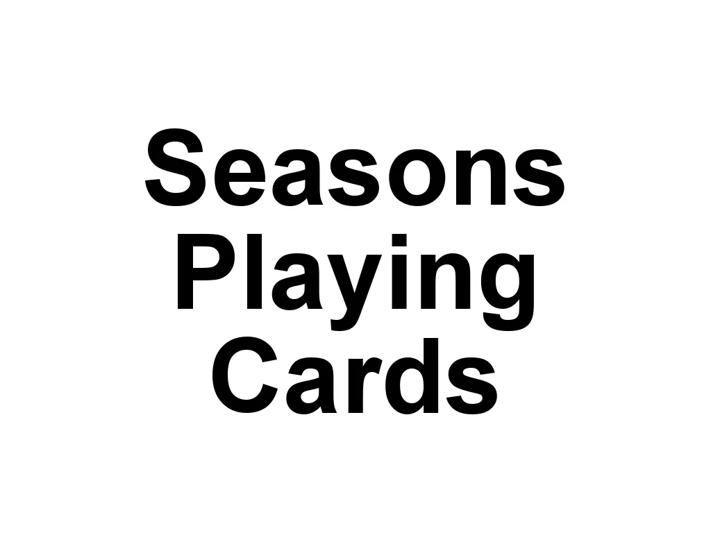 Seasons Playing Cards is a brand that creates luxurious and high-quality playing cards. Their designs often feature intricate details and unique themes, making their decks a prized possession for collectors and enthusiasts.