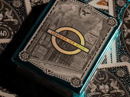 London Diffractor Playing Cards -  Ice Blue Thumbnail 1