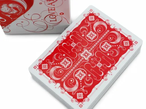 This lavishly designed deck from master artist Si Scott commemorates the most powerful force in the universe: love. The pips glow with red or gold, and the extraordinary Ace of Spades embodies love in all