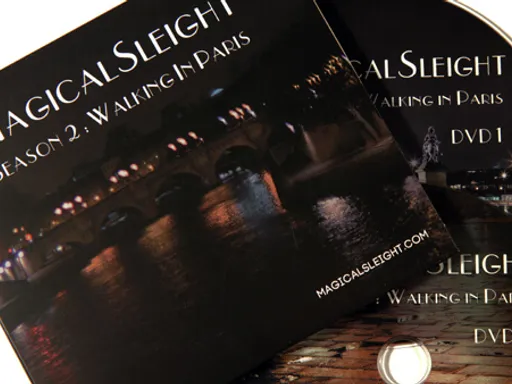 Magical Sleight Season 2: Walking in Paris DVD set 2 hours, 45 minutes, 20 tricks, 23 moves: aerial card production, color changes, and advanced controls for magical performances.