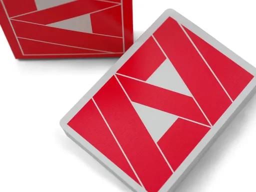 The perfect deck for Cardistry! Made in bright red colors to catch the eye. Great patterns emerge during flourishes. Wonderful feel. Welcome to Limited Edition Mako Red Playing Cards - you'll love this deck! Printed