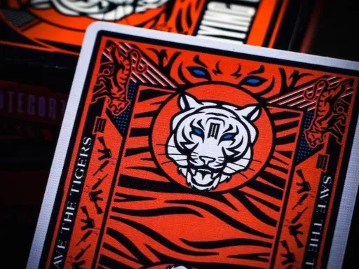 Mantecore Playing Cards are one of the worlds most famous playing cards and advocate for wild tiger conservation. The Mantecore V3 Playing Cards is the third and final version of the series and will be