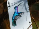 Marvelous Hummingbird Feathers Playing Cards Purple Thumbnail 5