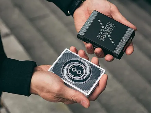 From Patrick Kun comes the newest edition to the infamous Mirage Collection, Mirage V3 Eclipse! Printed by the Legends Playing Card Company (LPCC), the Mirage deck features LPCC's new Cardistry Finish card stock, a super