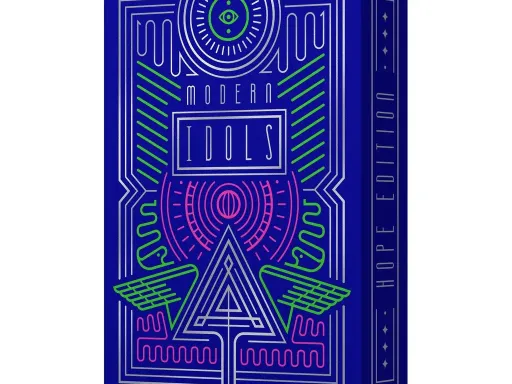 The Modern Idols series by Thirdway Industries are colorful, vibrant, and crazy.The funky colors are aided by the help of 3 bright neon inks and 1 pure silver metallic ink on the tuck box and