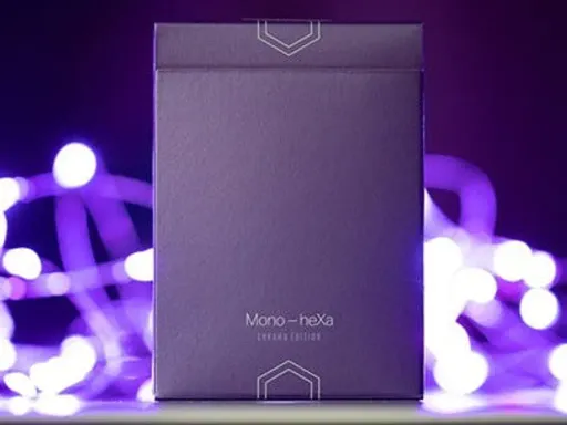 Mono - heXa Playing Cards : Chroma EditionLuke Wadey brings the retro looks to cardistry and designs playing card decks for cardists and collectors alike.The Mono - Hexa Chroma playing card deck combines modern cardistry-inspired