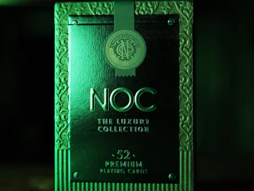 Luxury Emerald Foil NOC Playing Cards The highly anticipated sequel to one of the most popular playing cards! Riffle Shuffle and HOPC are BACK with all new NOC luxury decks! Back in the summer of