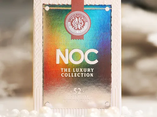 Luxury Rose Quartz Foil NOC Playing Cards The highly anticipated sequel to one of the most popular playing cards! Riffle Shuffle and HOPC are BACK with all new NOC luxury decks! Back in the summer