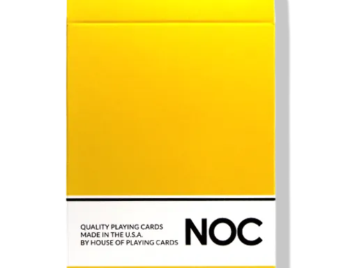 Yellow NOC Playing Cards Since 2012, simplicity and elegance have defined the NOC series. With each edition, we strive to make it better and better. Teaming up with USPCC, we believe this is our best