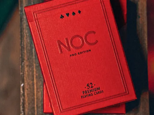 NOC Pro Burgundy Red Playing Cards NOC Pros - The PERFECT Deck of Cards! 4 NEW Epic Color-ways. FULLY Marked. Premium Embossed Tuck Case.&nbsp; For nearly 10 years the NOC brand has been the top