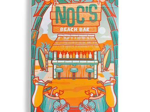 NOC's Beach Bar&nbsp;is a beach&nbsp;inspired deck that&nbsp;is looking to bring some&nbsp;summer&nbsp;vibes into your home.&nbsp;Palm trees, beach, coconuts and cocktails - all the best things about summer encompassed in one deck of playing cards. NOC's&nbsp;Beach&nbsp;Bar&nbsp; is