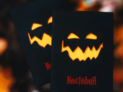 GLOWS UNDER BLACK LIGHT - LIMITED EDITION&nbsp; 2 years in the making - we are proud to announce the release of our Halloween NOC deck named - NOCTOBER - get it?? This deck features a