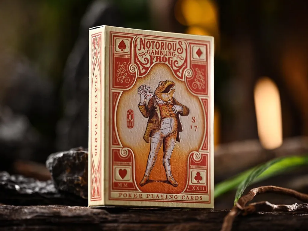 Notorious Gambling Frog Playing Cards - Orange 1